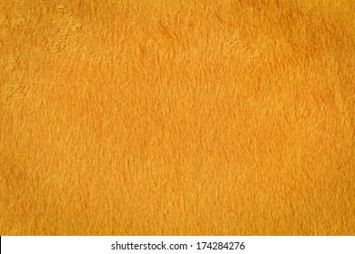 Texture Of A Orange Artificial Fur