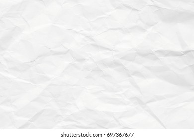 Texture of paper with kinks. The background is white. - Shutterstock ID 697367677