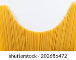 texture of pasta spaghetti with arch shape