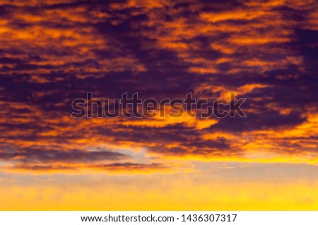 texture pattern clouds at sunrise sunset The apparent mass of condensed water vapor floating in the atmosphere is usually high above the ground The first appearance of light in the sky before sunrise