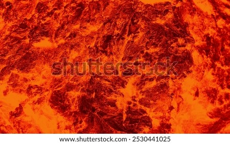 Texture Of Pattern Similar Volcano Lava Stock Image For Illustrative Backgrounds. Hot Cracks On Burning Surface