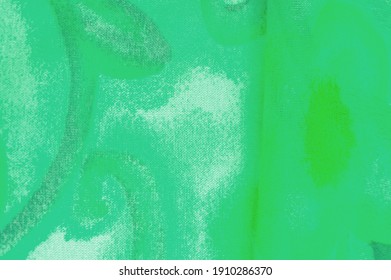 Texture, Pattern. Smooth elegant green fabric texture with abstract green print. luxury as abstract background. Luxury Christmas background. Fabric, delicate.