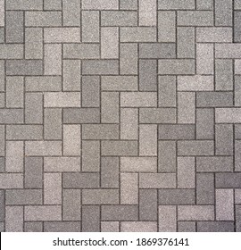 Texture: Pavement in Japan. Interlocking concrete pavers.