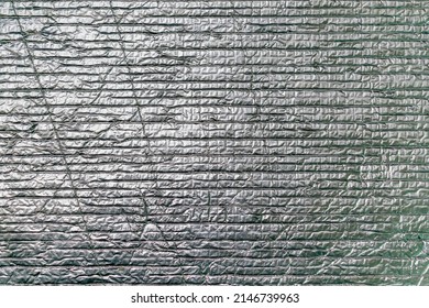 Texture Of Perforated Aluminum. Aluminum Ribbed Foil.