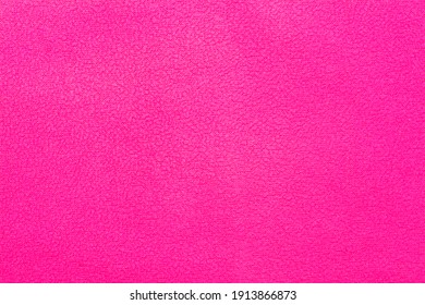 Texture Of  Pink Fleece Fabric.