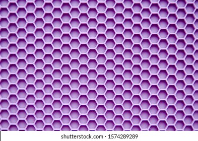 A Texture Of Purple Silicon Honyecombs. The Trendy Color Of 2020 Year. 