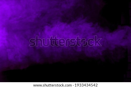 Texture of purple smoke on black