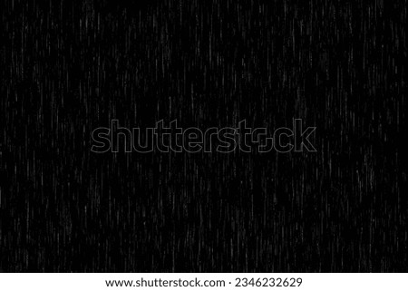 Texture of rain and fog on a black background overlay effect, Abstract splashes of Rain and Snow Overlay Freeze motion of white particles on black background