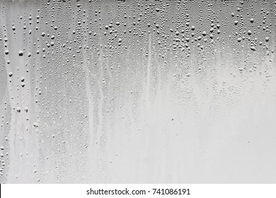 Texture Of The Rain On The Glass