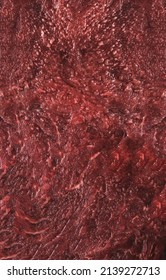 Texture of raw beef meat. Close up.  Butcher background. Top view.