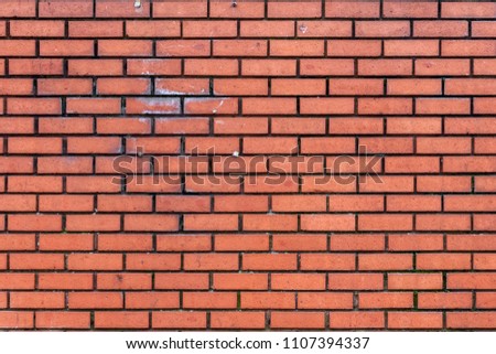 Texture of red brick wall 