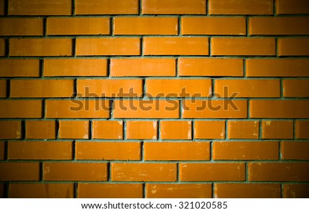 Texture of red brick wall background, modern architecture. Toned.