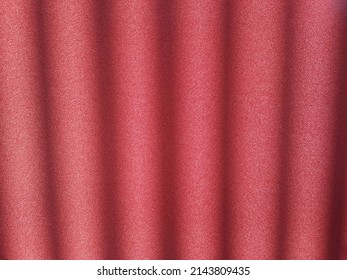 Texture Of Red Burgundy Curtain Background.