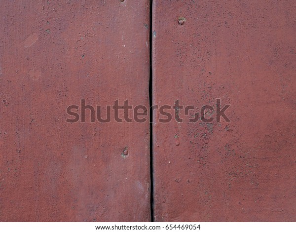 Texture of red metal with a\
line