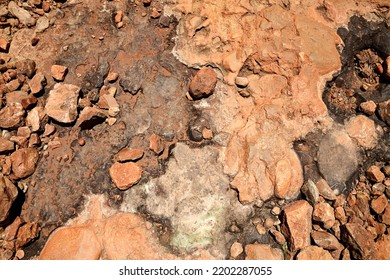 Texture Of Red Stones In The Australian Outback