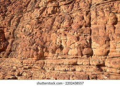 Texture Of Red Stones In The Australian Outback