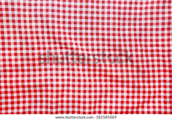 red and white picnic blanket