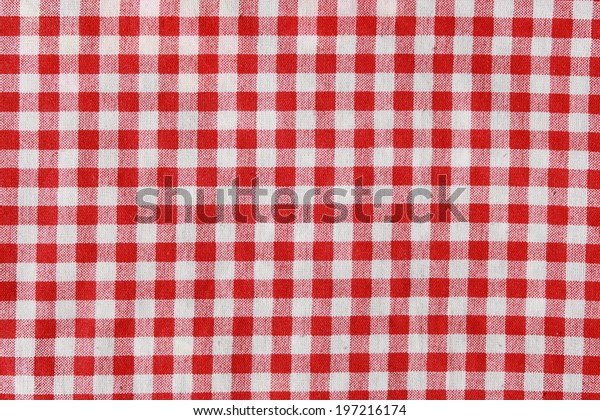 red white checkered picnic blanket