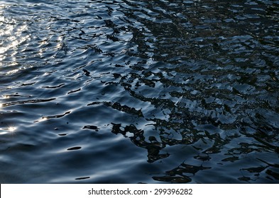 Texture of rippled dark water