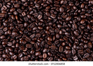 Texture Of Roasted Coffee Beans