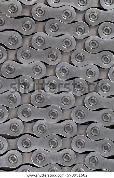 texture of roller chains\
as background