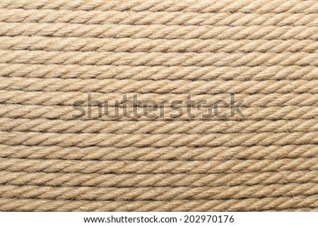 texture of the rows of packing twine