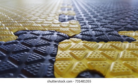 Texture Of Rubber Floor In Boxing Gym