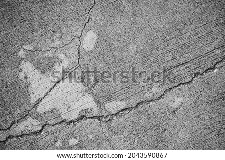 Texture Rupture Pattern Grey Cement Background,Old Architecture Concrete  Barble Retro Design Backdrop,Structure Stone Abstract Floor Wallpaper,Material Surface Rupture,Free Space for Presentation.