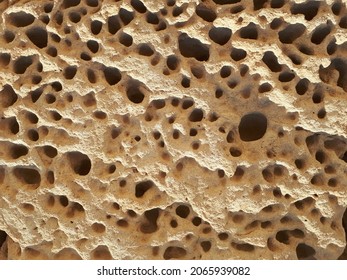 Texture Of Sandy Stone Close-up