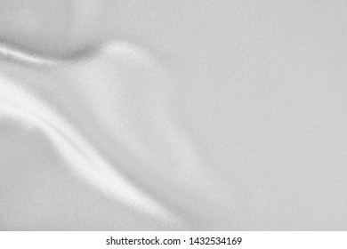 The texture of the satin fabric of white color for the background - Shutterstock ID 1432534169