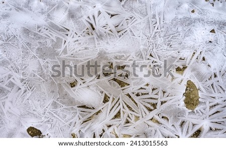 Texture of a sheet of ice
