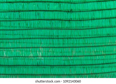 Texture Of Slalom Sun Shade Green Color For Protection UV Of Sun.