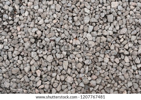 texture of small gray stone