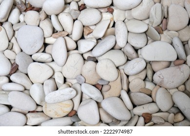 The Texture Of The Small River Stones