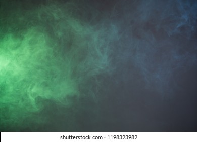 Texture Smoke With Blue And Green