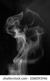 Texture Of Smoke Or Water Vapor, To Overlay An Image, A Blank For A Design