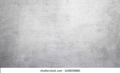 Texture Of A Smooth Gray Concrete Wall As Background Or Wallpaper