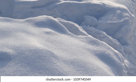 The texture of snow in the sun.
