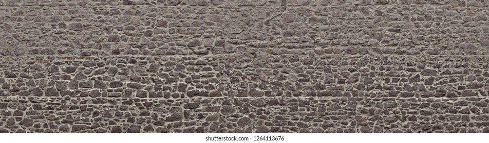 Texture Of A Stone Wall. Old Castle Stone Wall Texture Backgroun