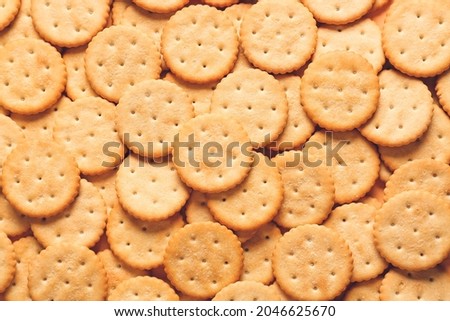 Texture of tasty crackers as background