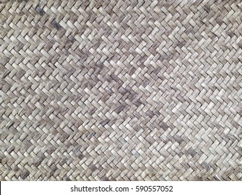 texture of Thai bamboo weaving in pastel tone with copy space , Woven wood texture background