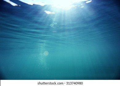 Texture Underwater Depth Of The Water Column