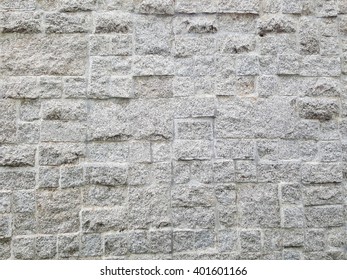 Texture Of Wall. Medieval Wall Made From Stones.
