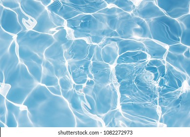 Texture water in swimming pool for background