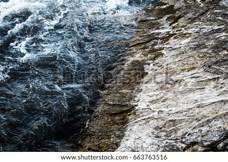 Similar – Foto Bild Sturz.Bach Landschaft