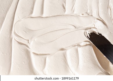 the texture of the whipped meringue cooking Pavlova roll - Powered by Shutterstock