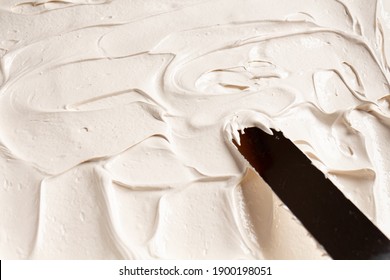 the texture of the whipped meringue cooking Pavlova roll - Powered by Shutterstock