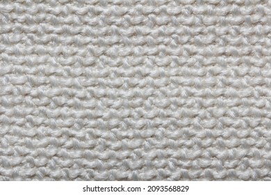 Texture Of White Jacquard Fabric