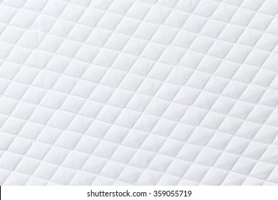 Texture of White mattress bed for background