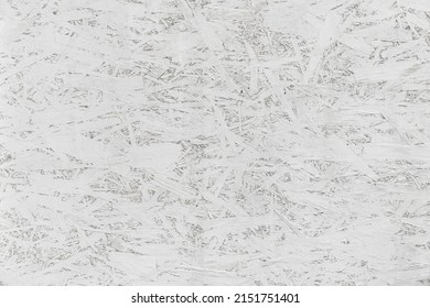 Texture Of White Painted Osb Wooden Boards As Background